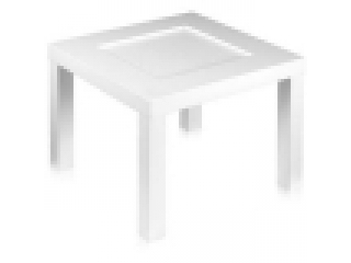 Kвадратный стол "Arredi White", 50*50 cм, 1 шт.