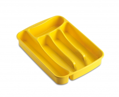Cutlery tray "Primavera" yellow, cm 25*34*5h, 1 pcs., Articole pentru bucătărie, 
