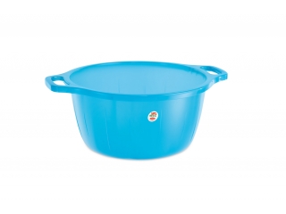 "Hygiene Line" Wash bowl transparent blue D.35 cm, 1 pcs.