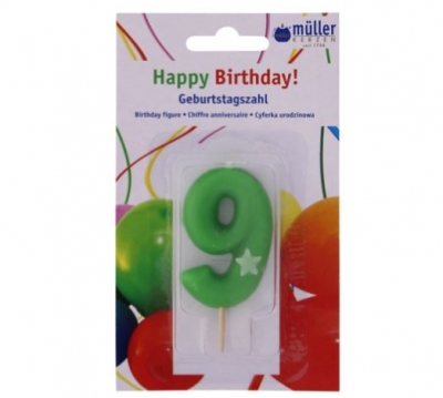 Luminare Birthday cifra "9" , 1 buc, Holidays, 