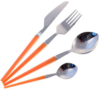PT/Set tacimuri "Freccia", GiftBox Peach, 24 piese, Set of cutlery for 6 people, 
