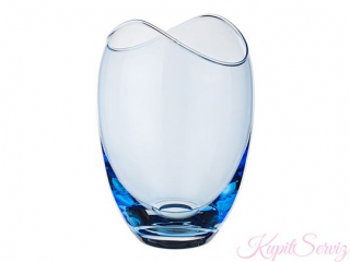 CR/ "Gondola" Vaza din sticla cristalizata albastra 255 mm, 1 buc.